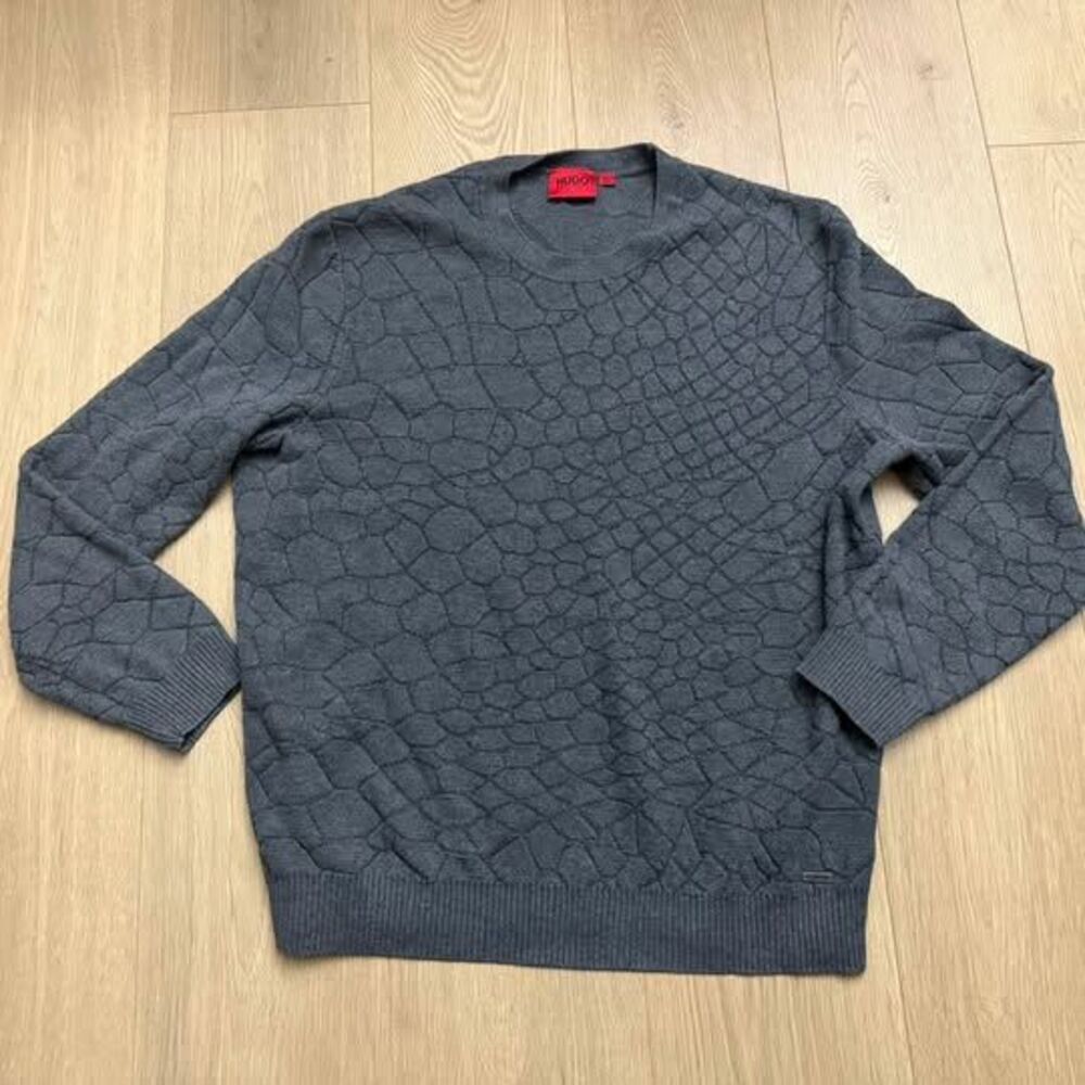 HUGO Hugo Boss Men’s Textured Knit Sweater size XL
